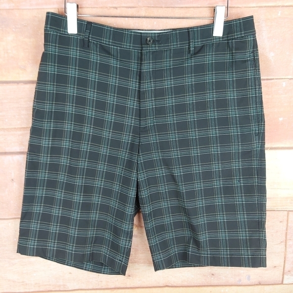 𝅺🍄3/50$🍄 GREG NORMAN plaid golf bermuda shorts size 34 - Picture 3 of 8